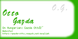 otto gazda business card